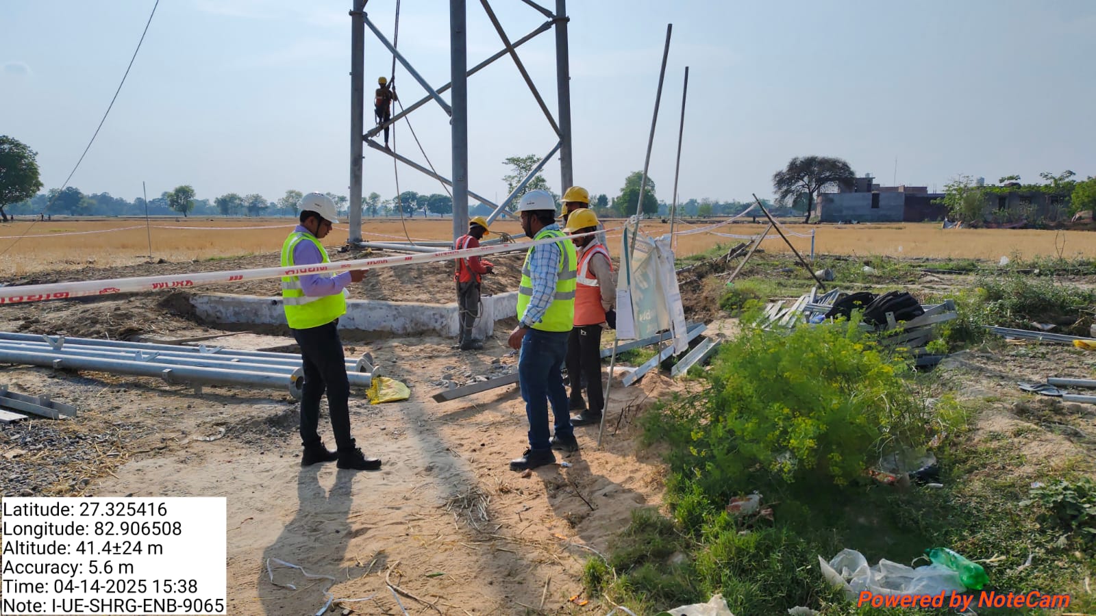 GBT Site – Tower Erection, Cabling & Equipment Installation